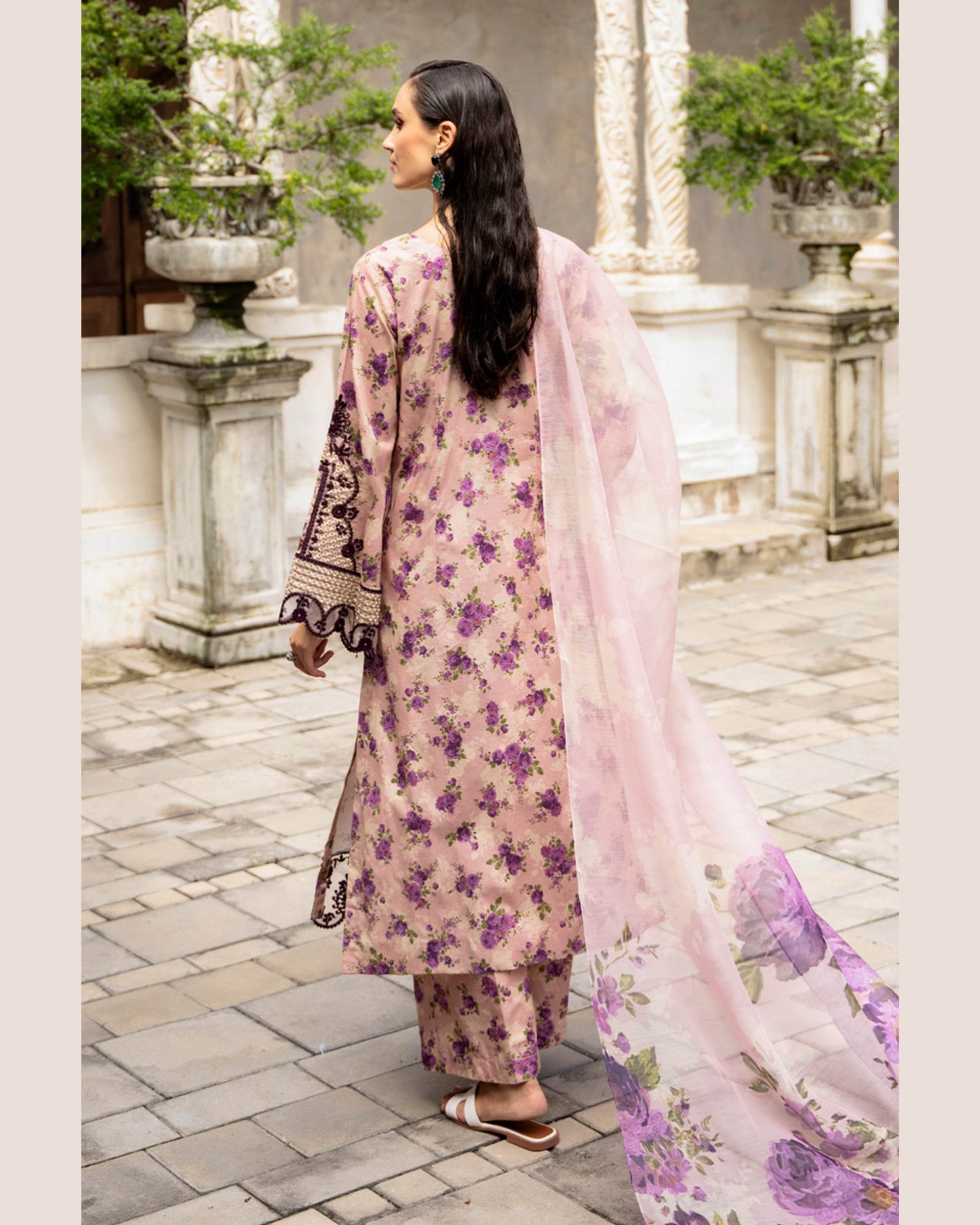 COCO LAWN PRINTED UNSTICH 3PC - City Cloth House