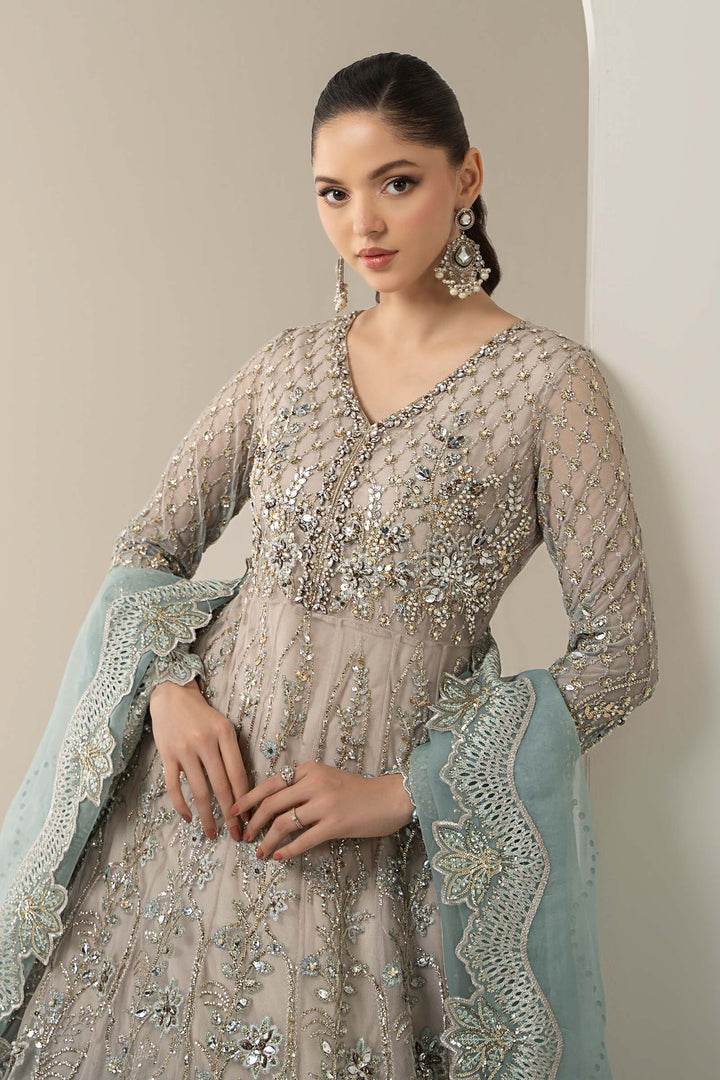 MARIA.B NET UNSTITCHED EMB MAXI BDS-3002 - City Cloth House