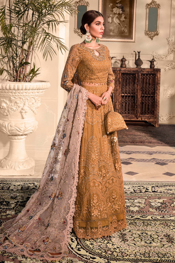 MARIA.B CHIFFON UNSTITCHED EMB SUIT