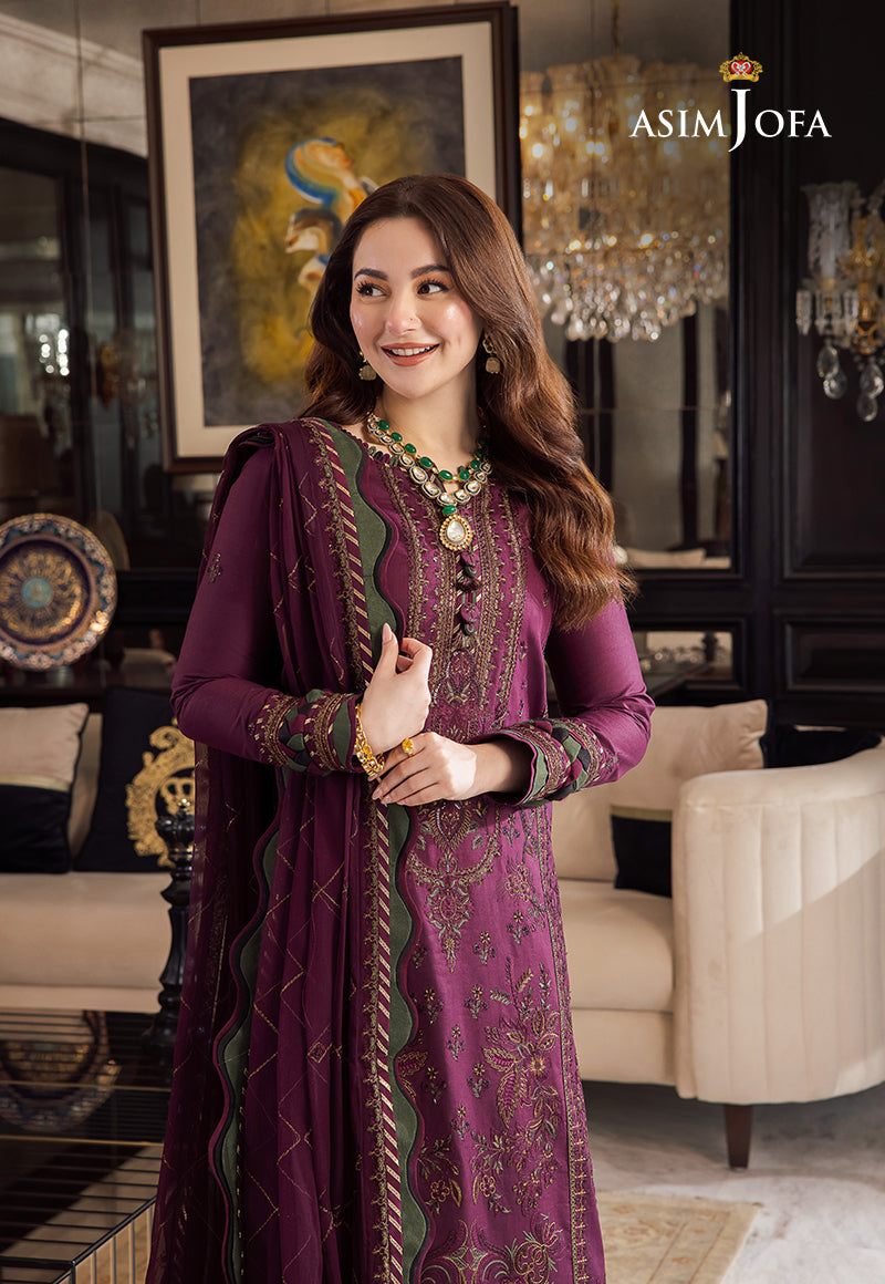 ASIM JOFA DHANAK UNSTITCHED EMB 3PC