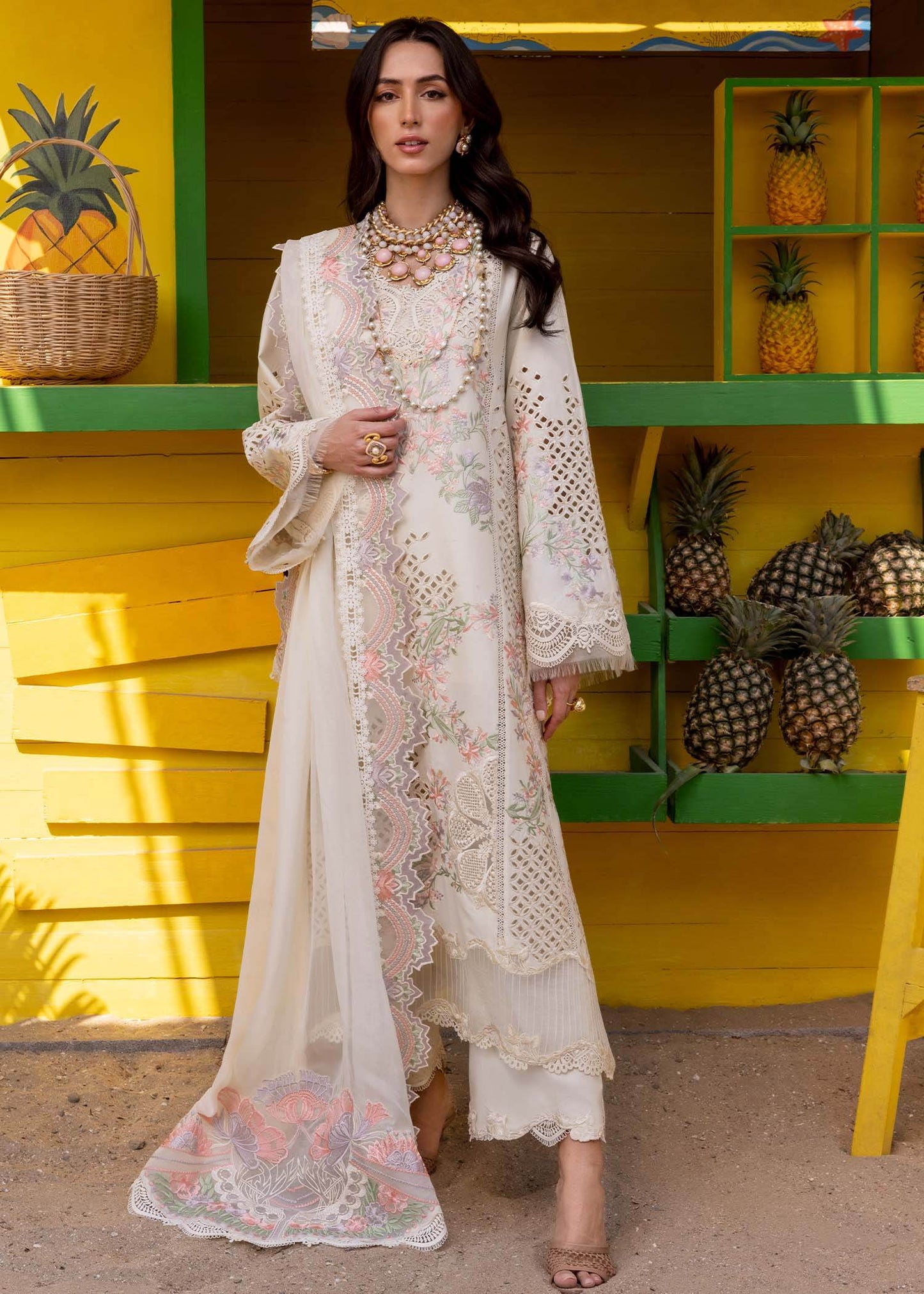 SAIRA*SHAKIRA LAWN UNSTITCHED EMB 3PC - City Cloth House