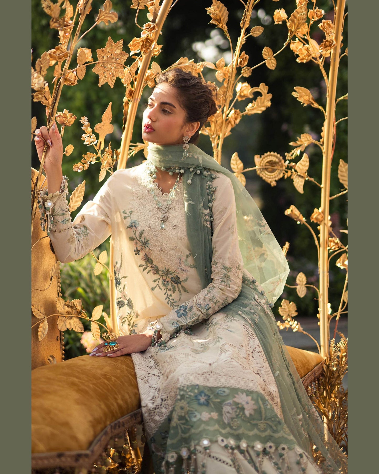 SANA SAFINAZ LAWN UNSTITCHED EMB 3PC - City Cloth House