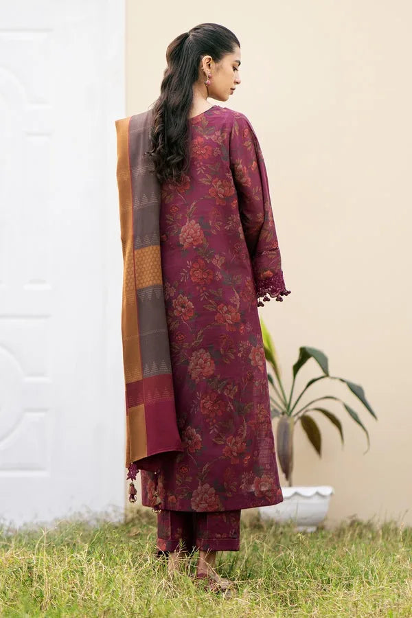 BAROQUE DHANAK PRINTED UNSTICHED 3PC