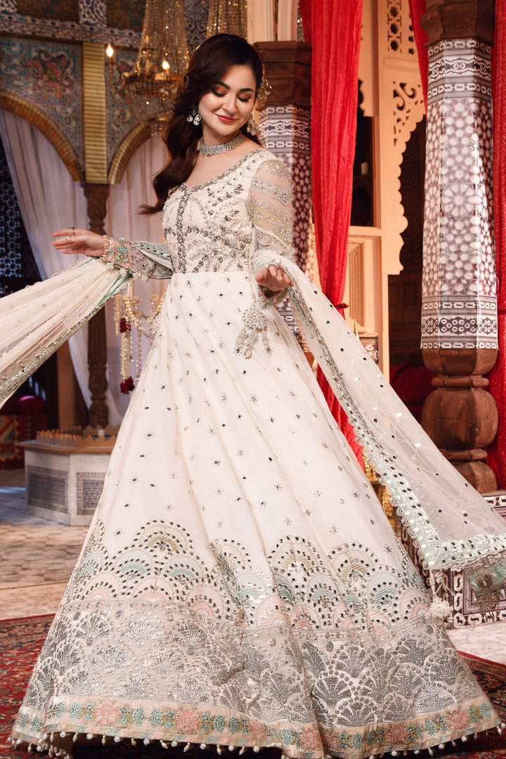MARIA.B RAW SILK UNSTITCHED EMB SUIT