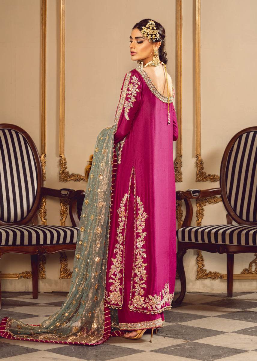 SARA ROHALE ASGHAR UNSTITCHED EMB SUIT - City Cloth House