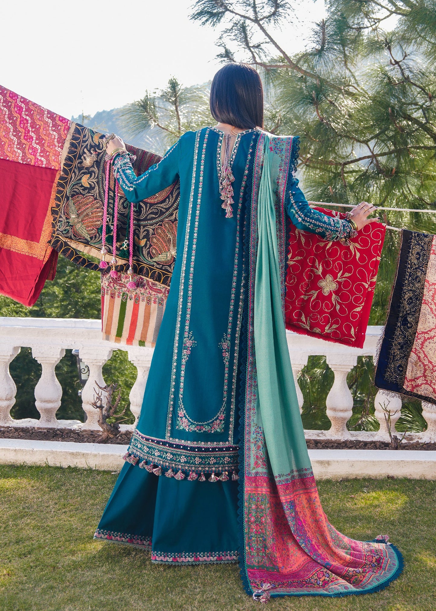 HUSSAIN REHAR DHANAK UNSTITCHED EMB 3PC