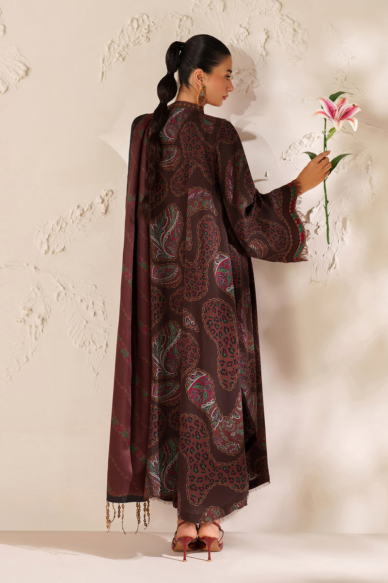 BAROQUE LINEN PRINTED UNSTICHED 3PC