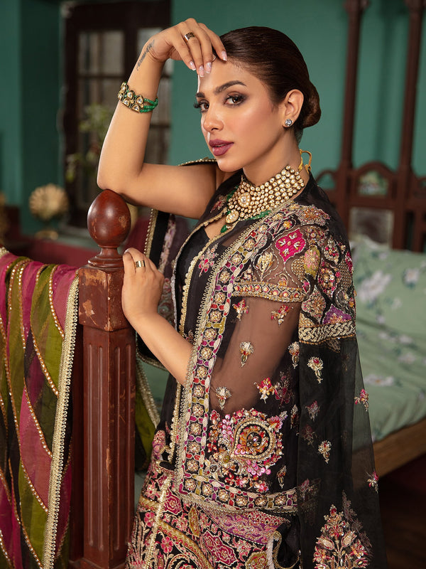 MARYAM HUSSAIN ORGANZA UNSTICHED EMB SUIT