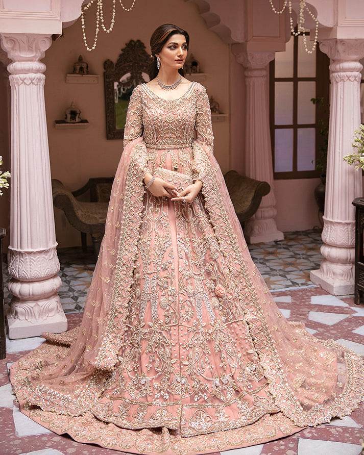 GULAAL ORGANZA UNSTITCHED EMB GHAZAL B-08 MAXI - City Cloth House