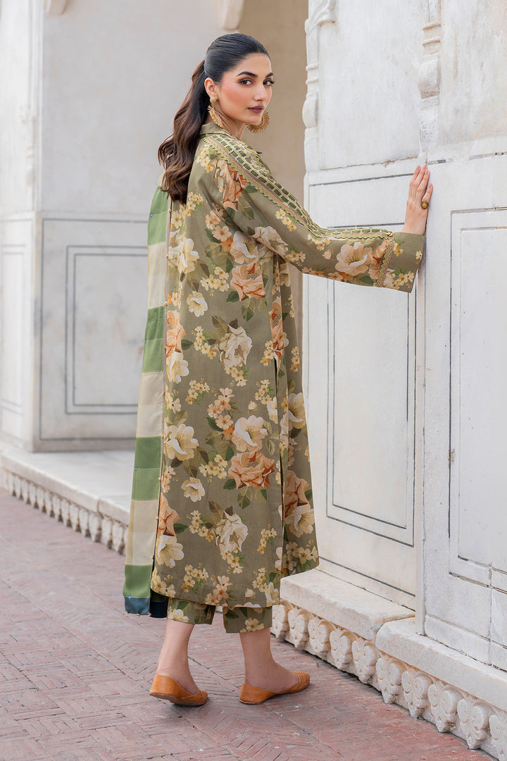BAROQUE KHADDAR UNSTICH PRINTED 3PC