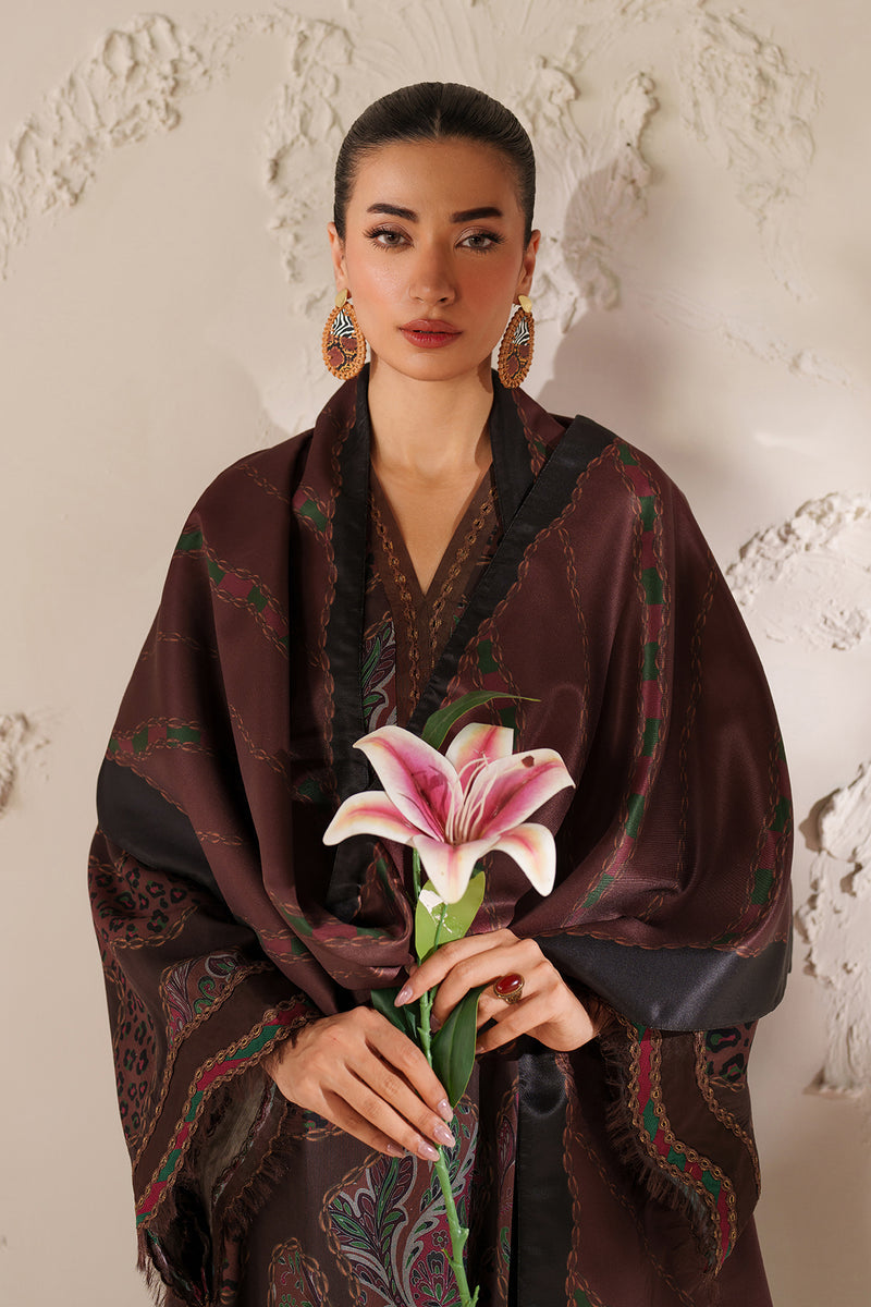 BAROQUE LINEN PRINTED UNSTICHED 3PC