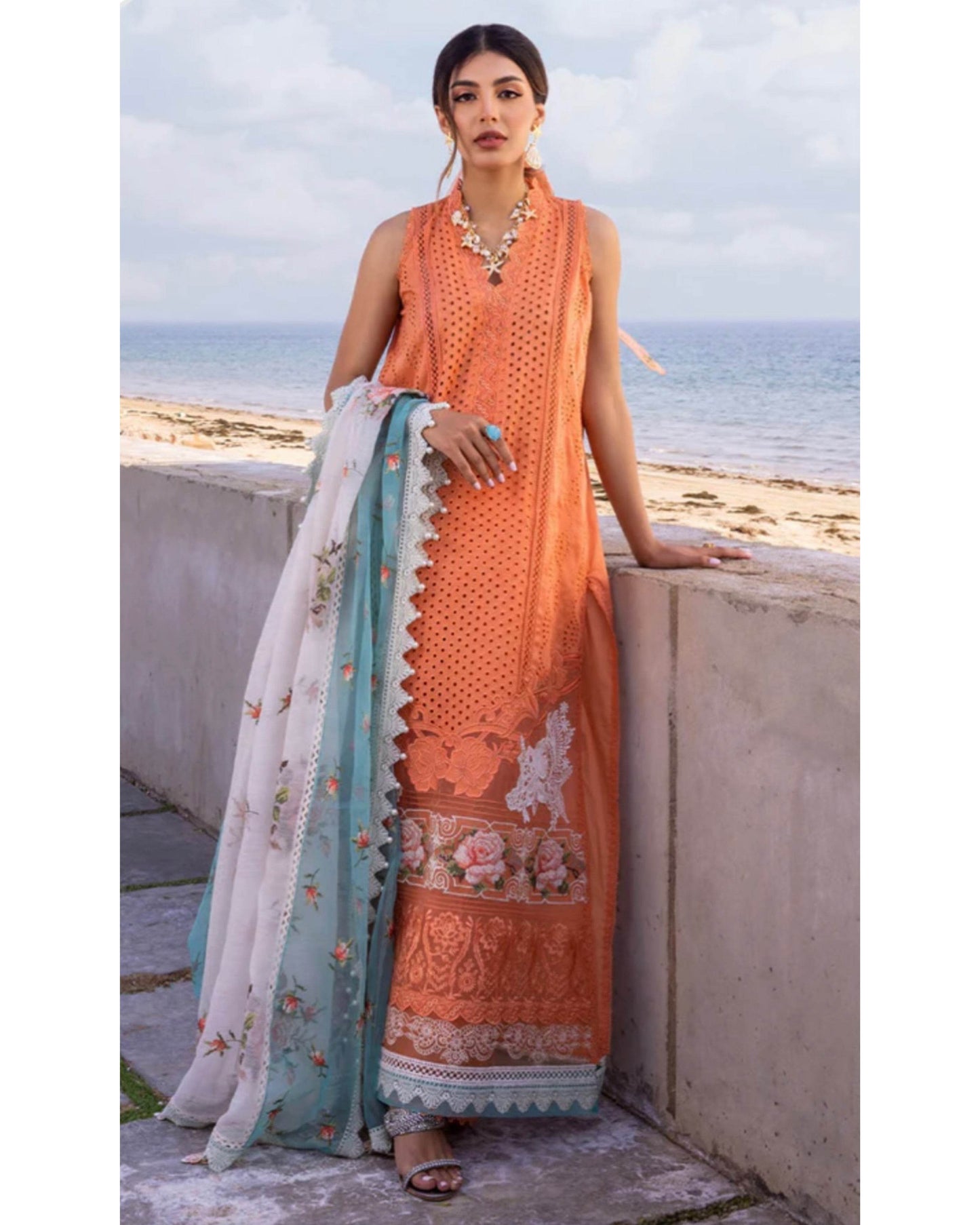 SAIRA RIZWAN LAWN UNSTITCHED EMB 3PC - City Cloth House