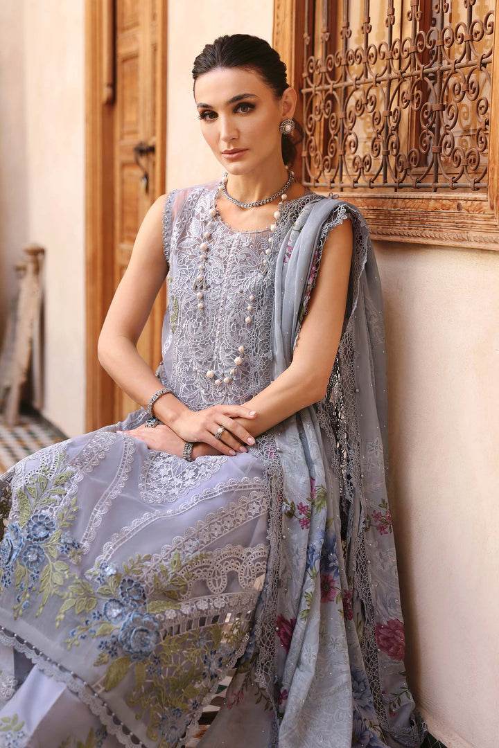 MARIA.B LAWN UNSTITCH EMB 3PC D-25’-09-B - City Cloth House