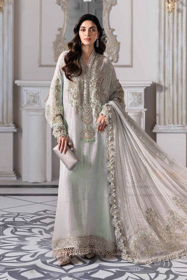 MARIA.B CHIFFON UNSTITCHED EMB SUIT (BD-30-D5) - City Cloth House