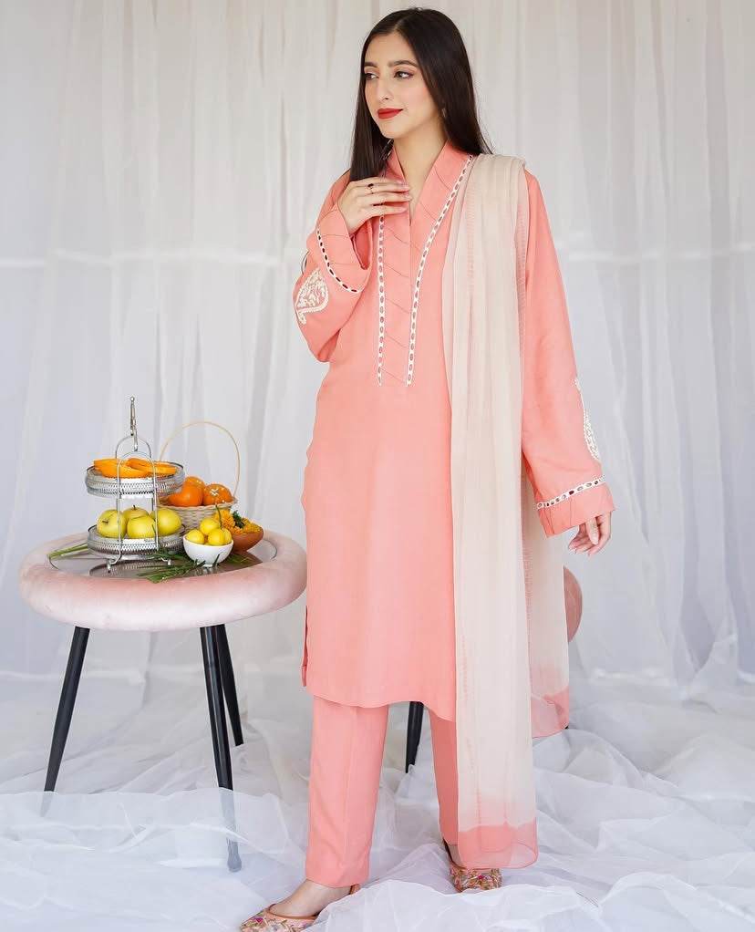 AISLING LAWN PREMIUM UNSTICH EMB 3PC - City Cloth House