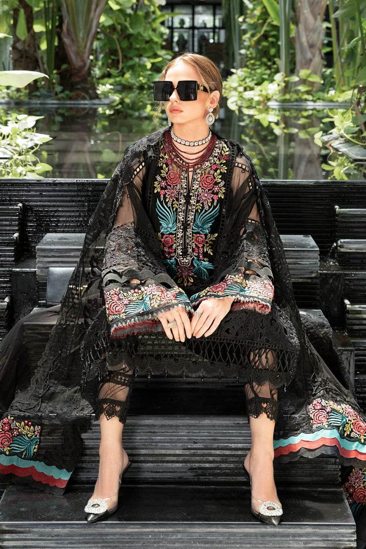 MARIA.B LAWN UNSTITCH EMB 3PC (EL-23-04) - City Cloth House
