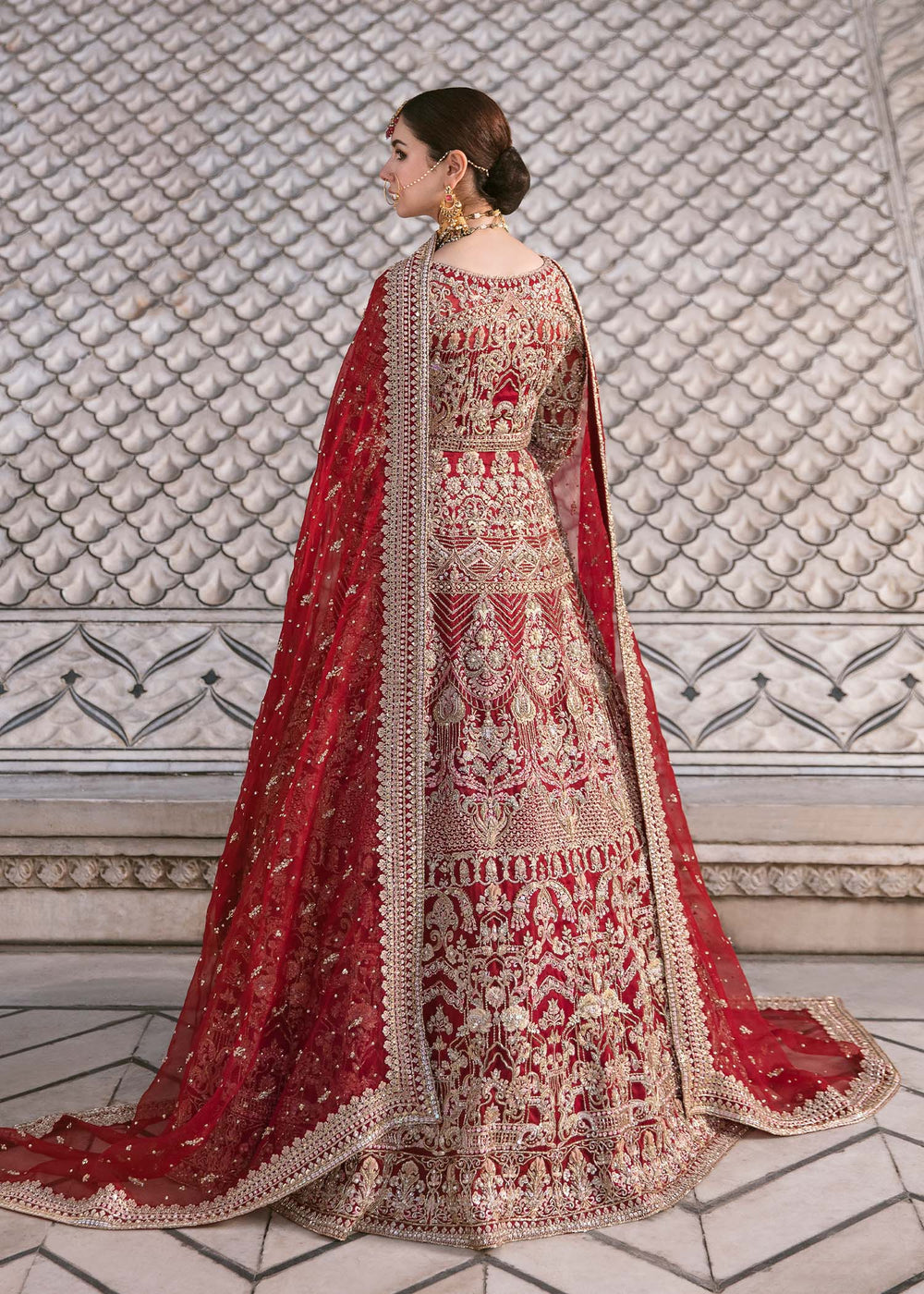KANWAL MALIK NET UNSTITCHED EMB MAXI