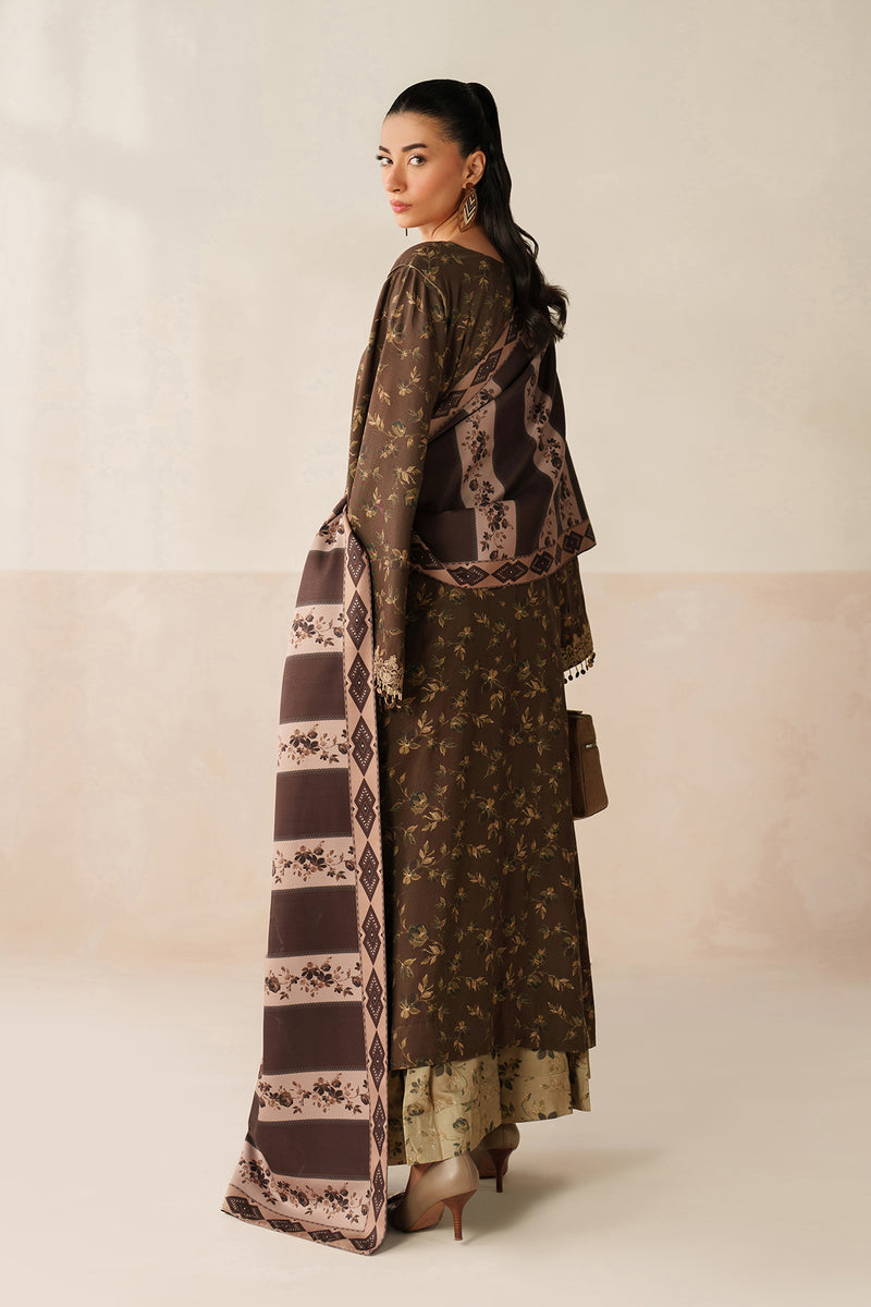 BAROQUE LINEN PRINTED UNSTICHED 3PC