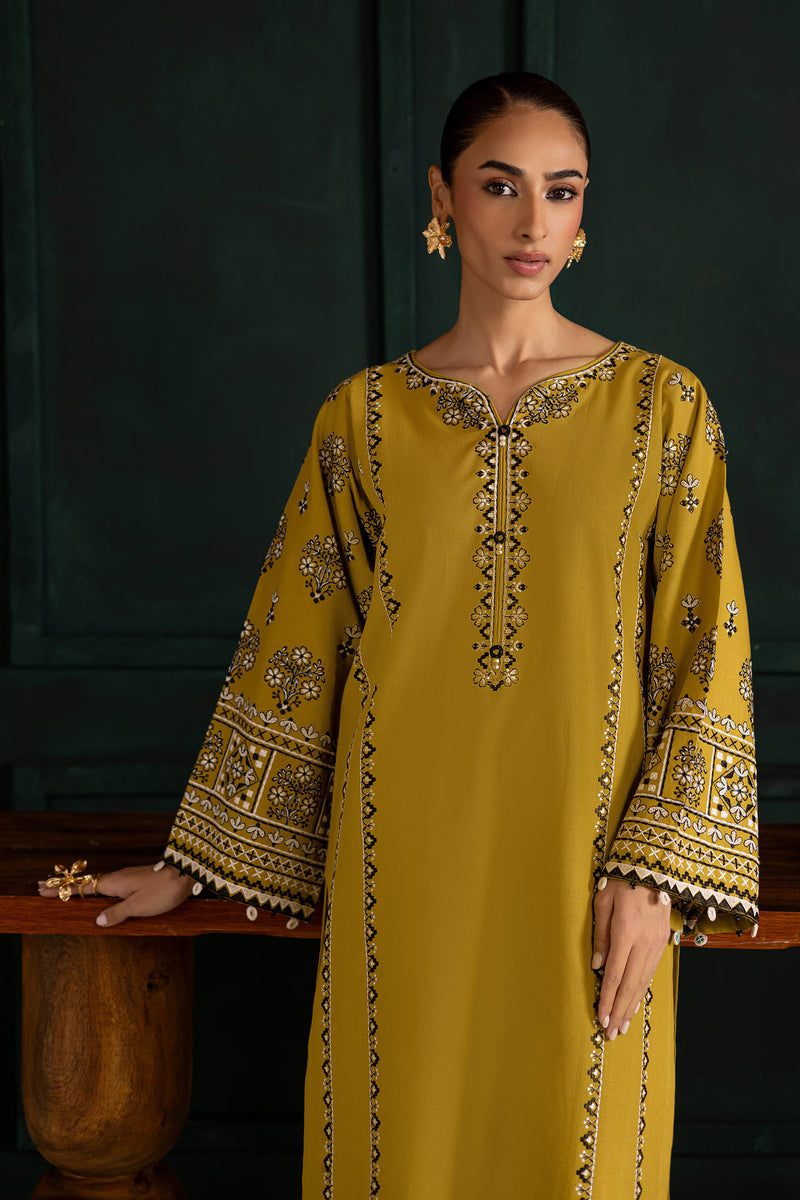 BATIK DHANAK LUXURY UNSTITCHED EMB 2PC