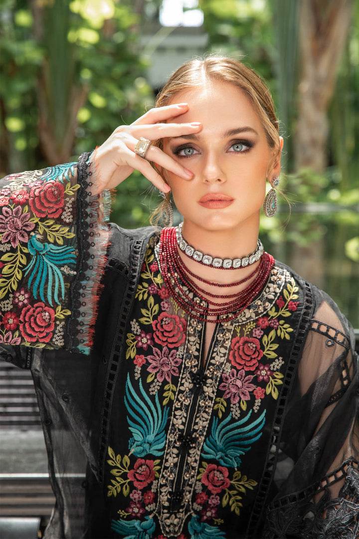 MARIA.B LAWN UNSTITCH EMB 3PC (EL-23-04) - City Cloth House