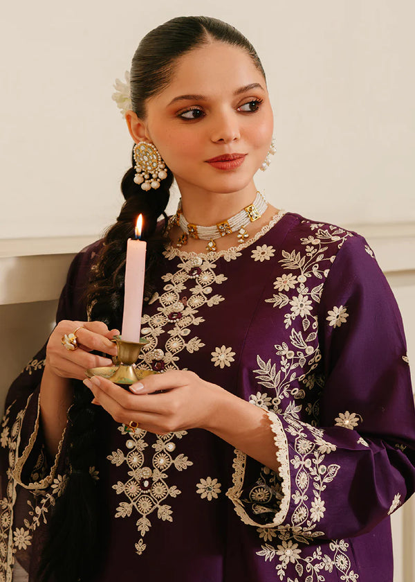 CROSS STITCH DHANAK UNSTITCHED EMB 3PC