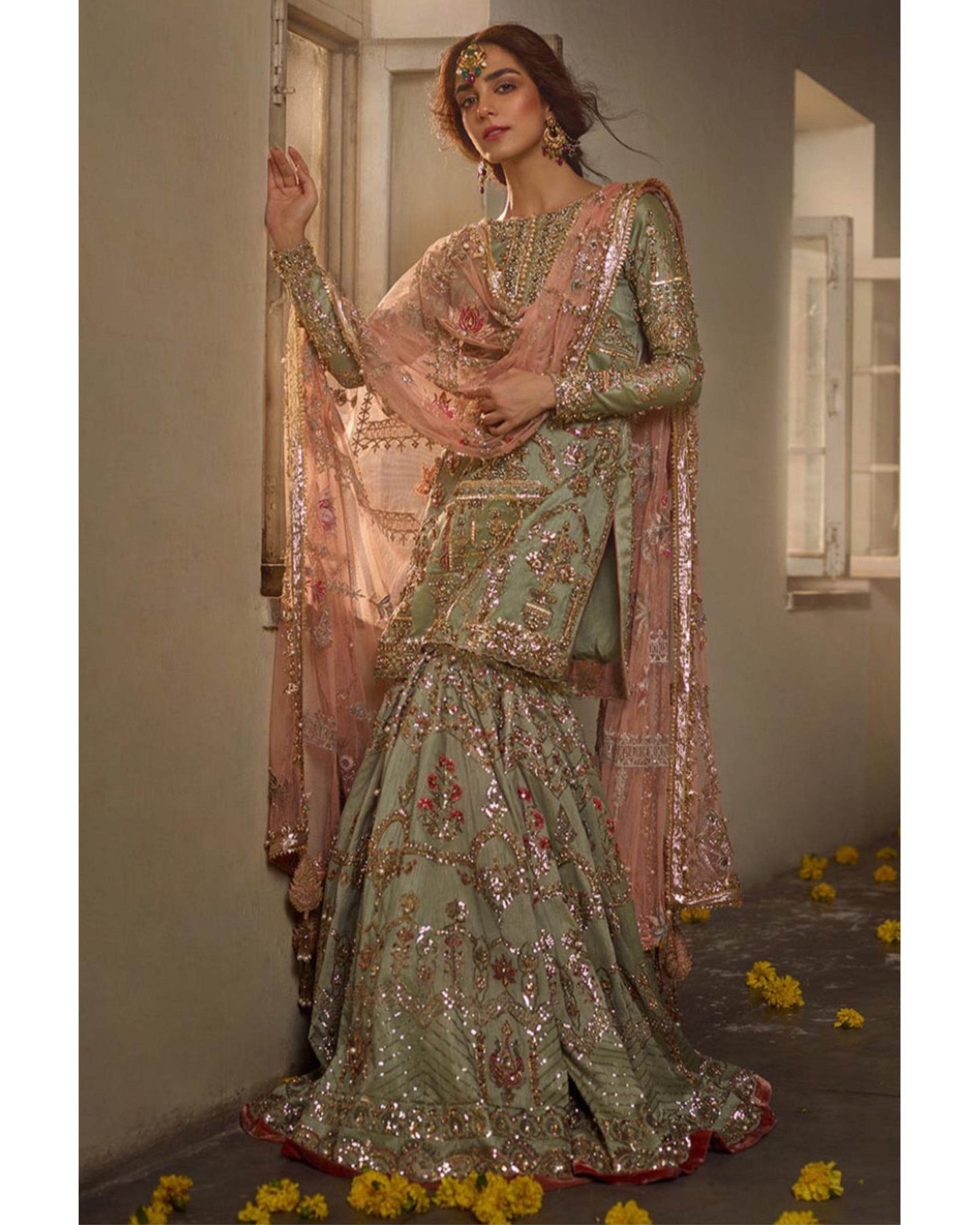 MNR NET UNSTITCHED EMB SUIT - City Cloth House