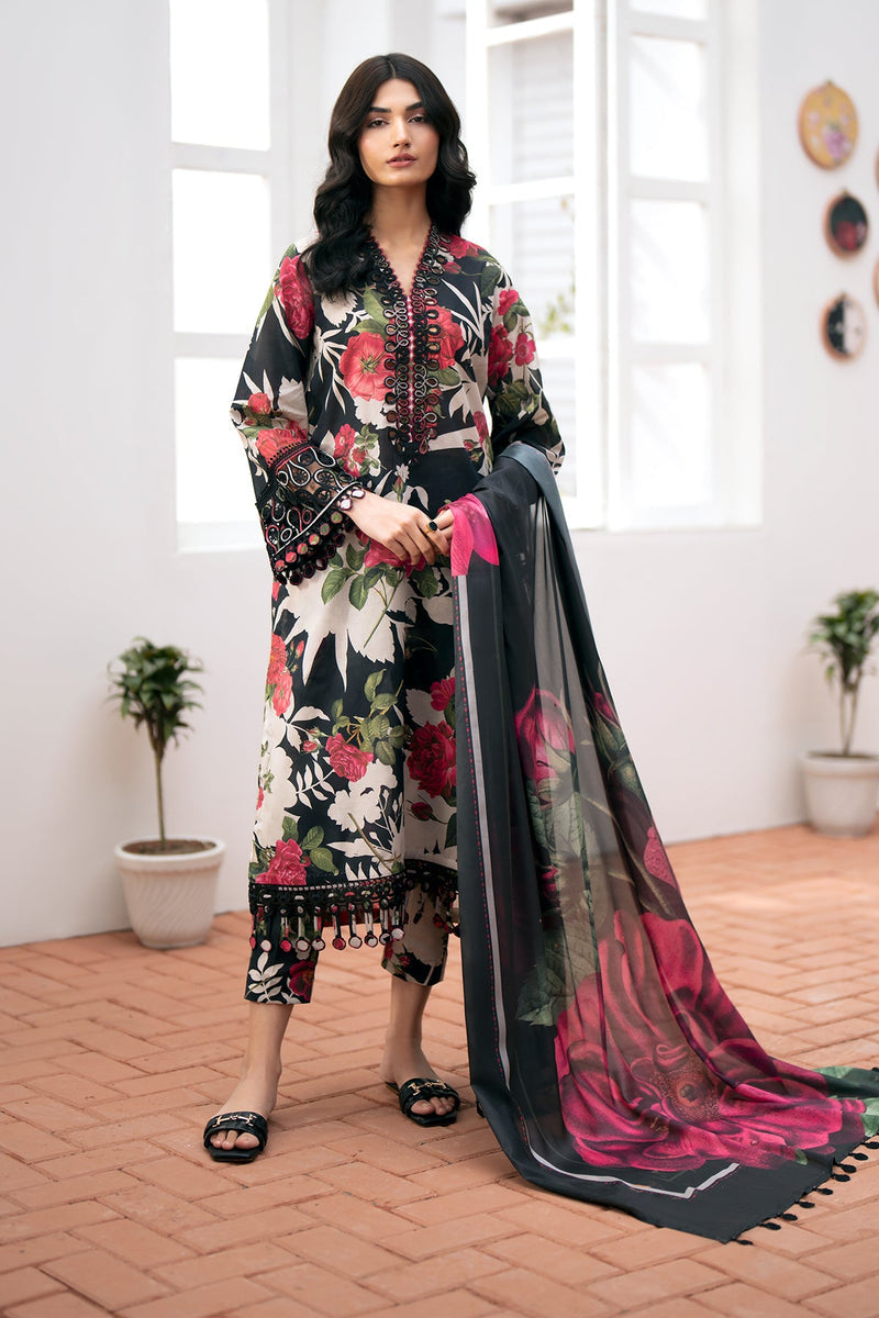 BAROQUE KARANDI PRINTED UNSTICHED 3PC