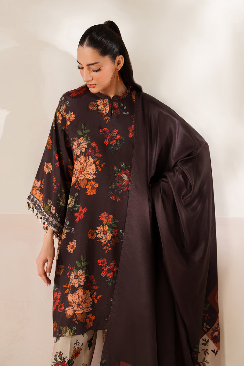 BAROQUE LINEN PRINTED UNSTICHED 3PC