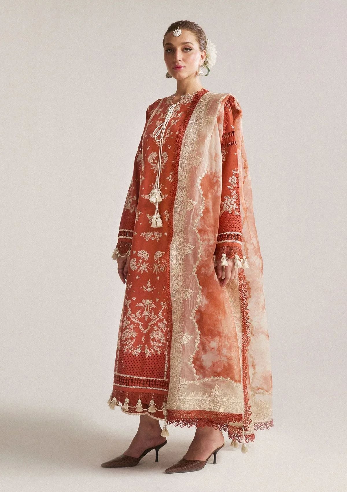 HUSSAIN REHAR DHANAK UNSTITCHED EMB 3PC
