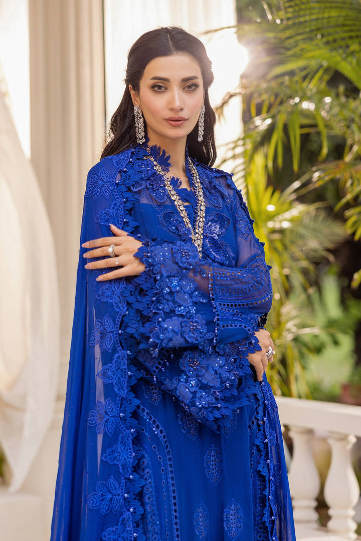MARIA.B CHIFFON UNSTITCHED EMB D-3 SUIT