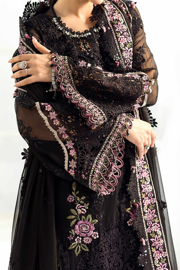 MARIA.B CHIFFON UNSTITCHED EMB D-4 SUIT