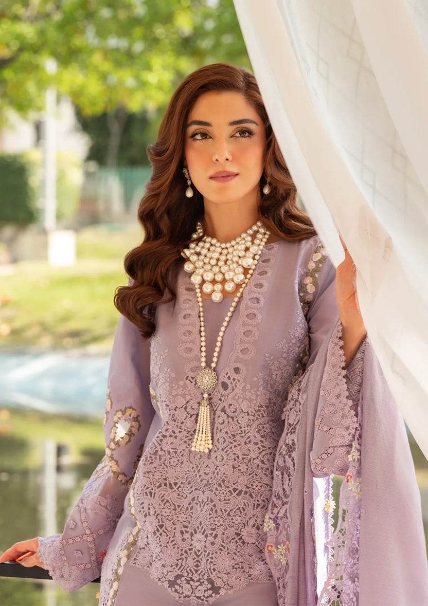 ELAF LAWN UNSTITCH EMB 3PC PARIS HUES ELH-3A - City Cloth House