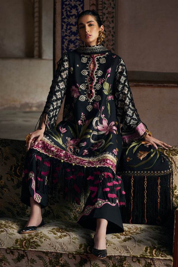 ELAF LAWN UNSTICH EMB 3PC AZUREH (EL25-04 A) - City Cloth House