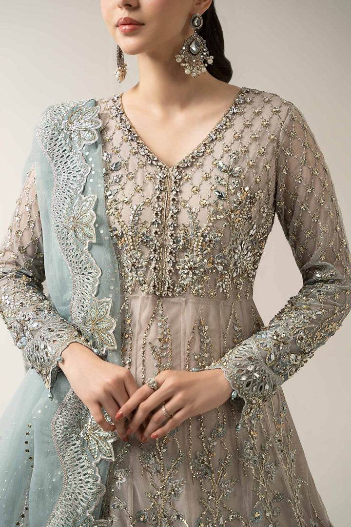 MARIA.B NET UNSTITCHED EMB MAXI BDS-3002 - City Cloth House
