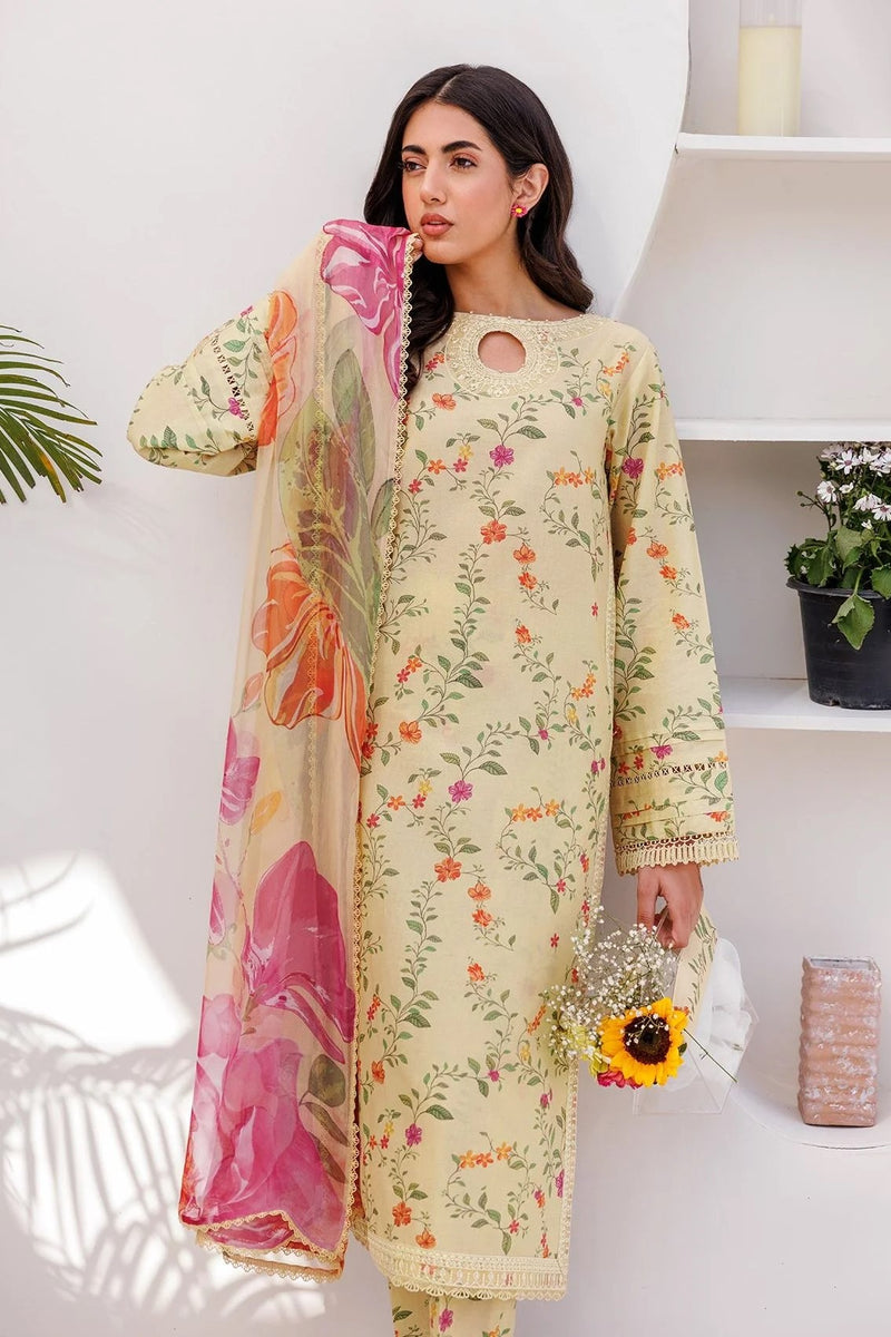 BAROQUE KHADDAR UNSTICH PRINTED 3PC
