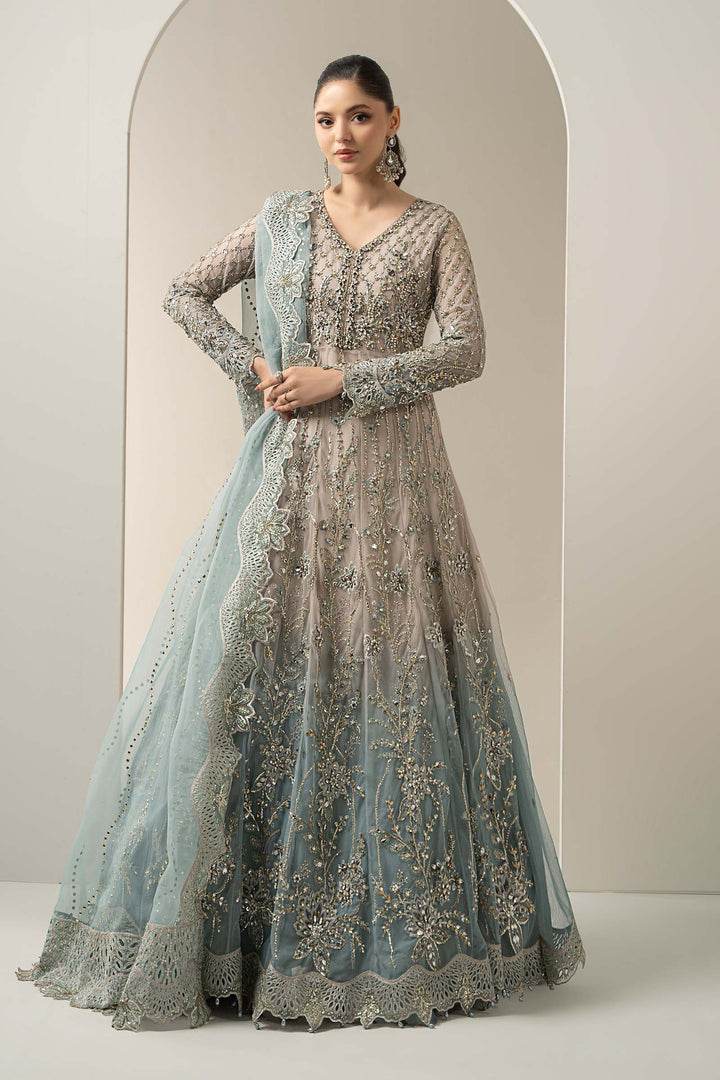 MARIA.B NET UNSTITCHED EMB MAXI BDS-3002 - City Cloth House