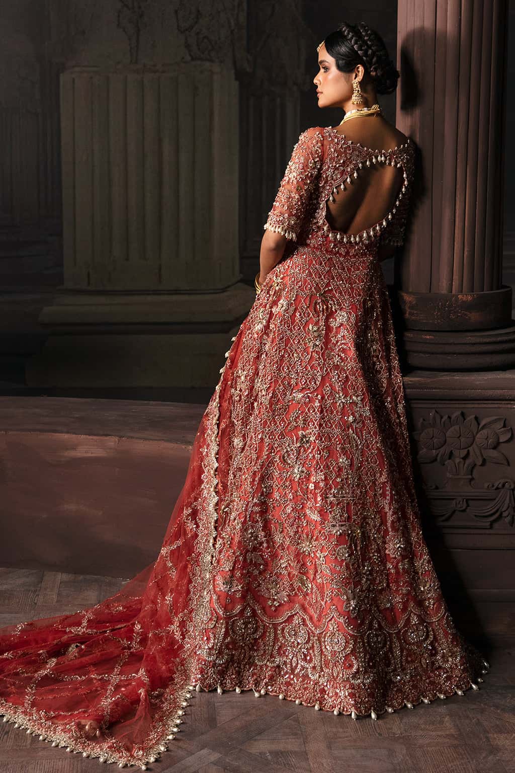 AFROZEH NET UNSTITCHED EMB MAXI