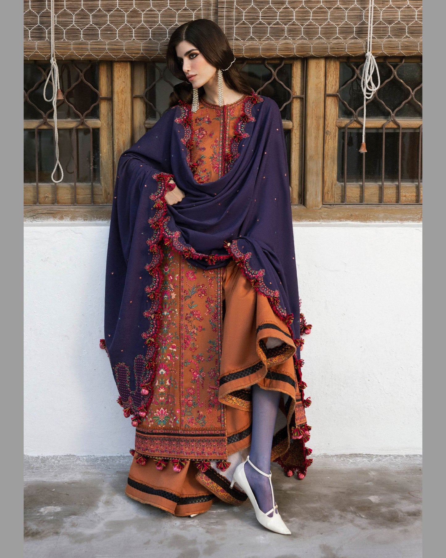 HUSSNAIN REHAR LAWN UNSTITCHED EMB 3PC - City Cloth House