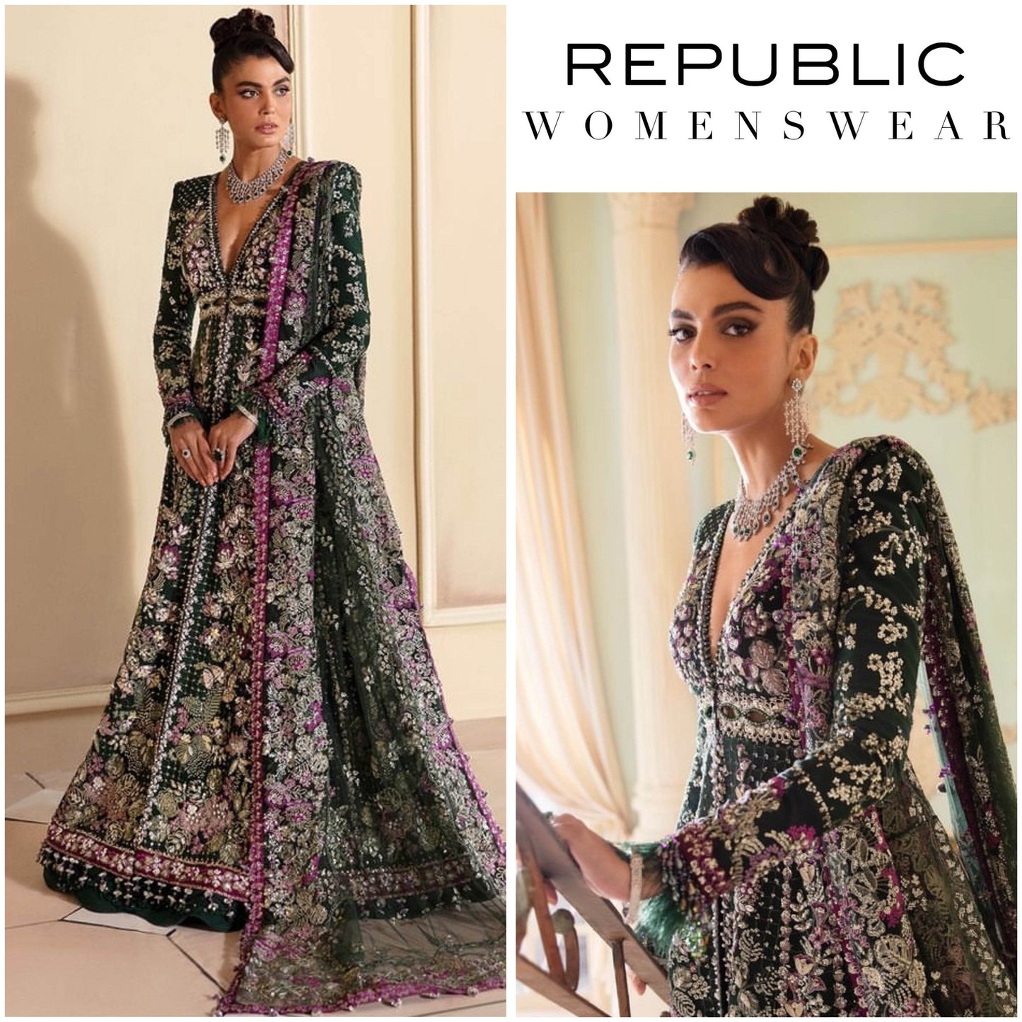 REPUBLIC NET UNSTITCHED EMB MAXI - City Cloth House