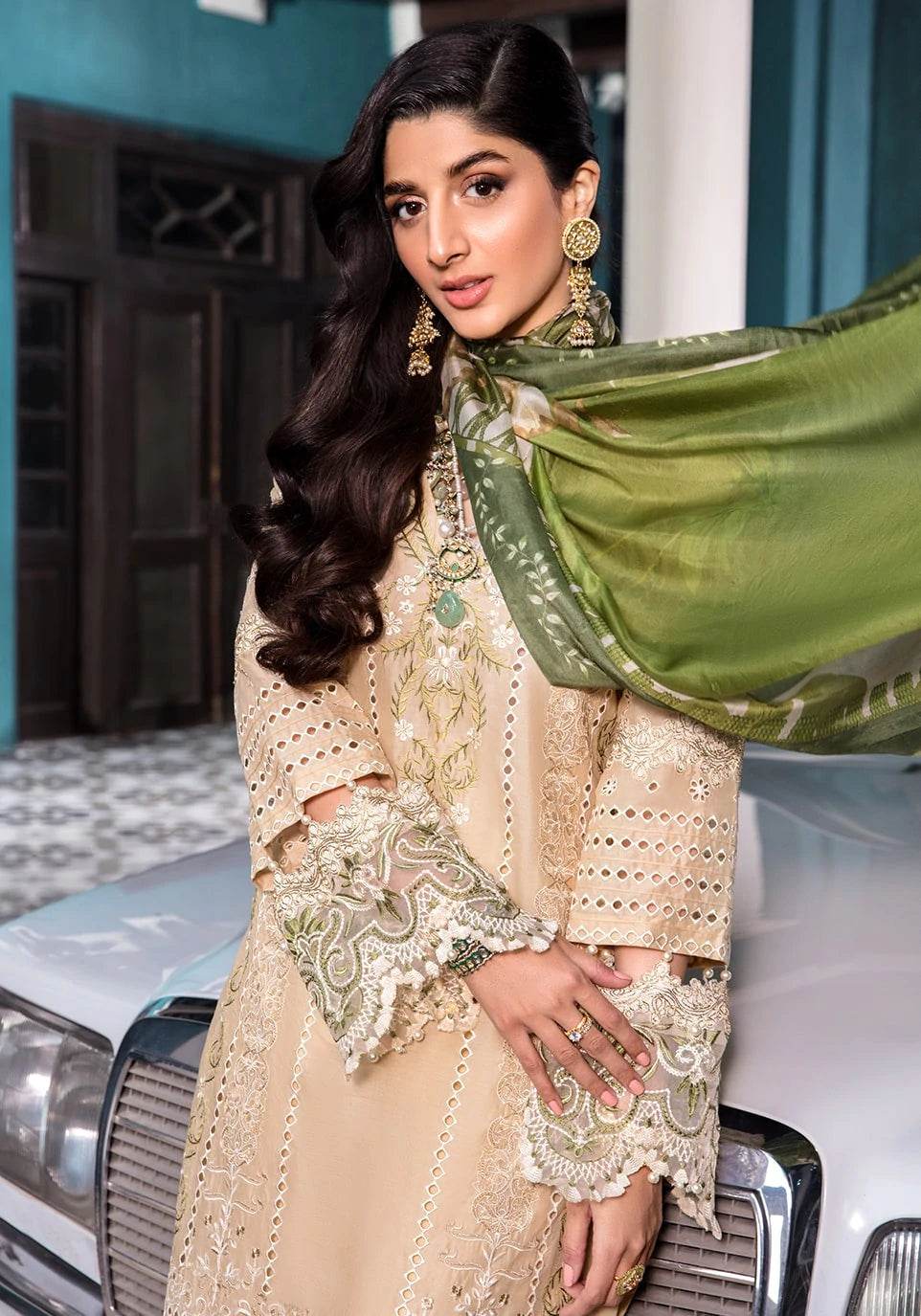 ELAF LAWN UNSTICH EMB 3PC CLAM SHELL (EFC-9) - City Cloth House