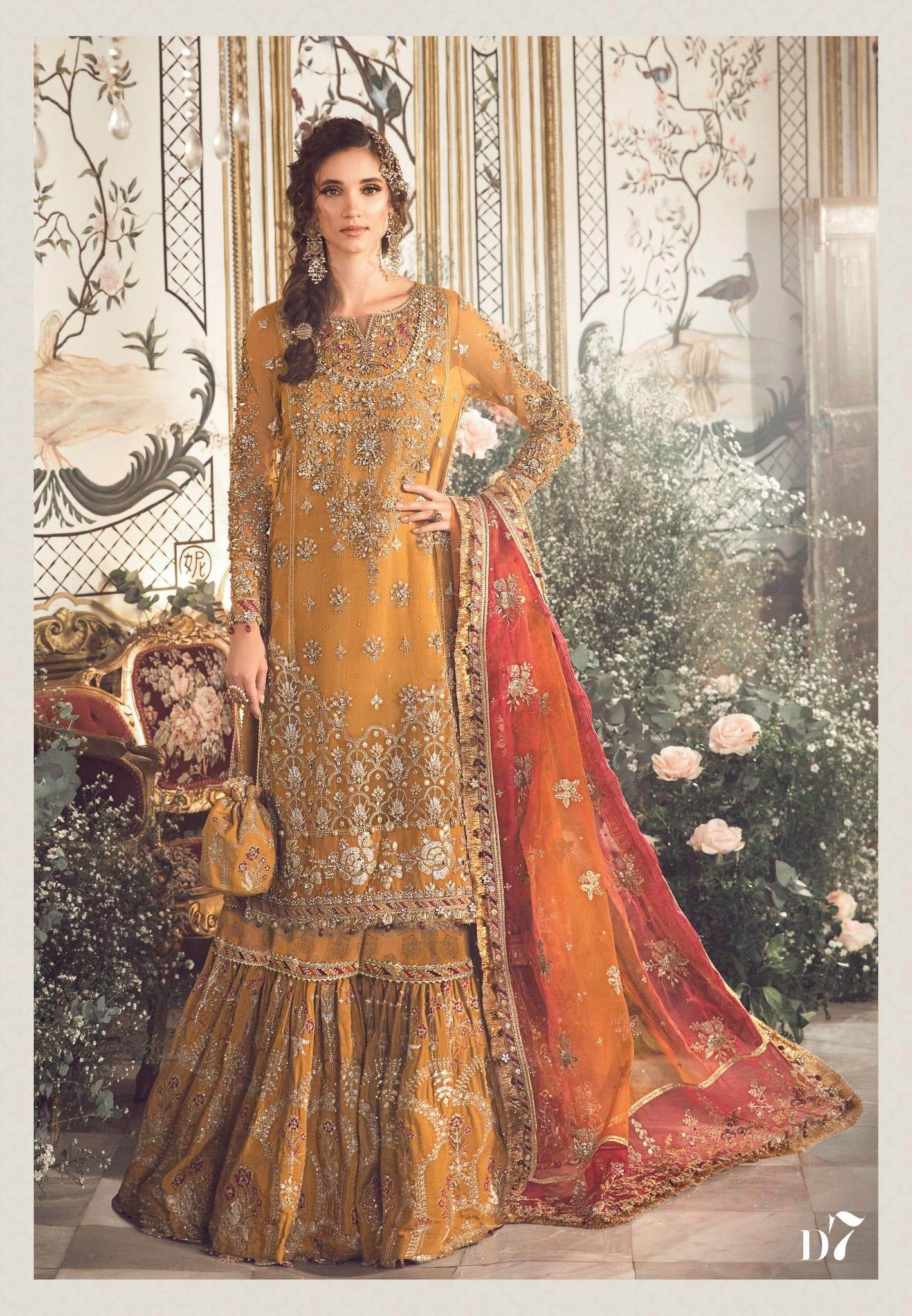 MARIA.B ORGANZA UNSTITCHED EMB SUIT - City Cloth House