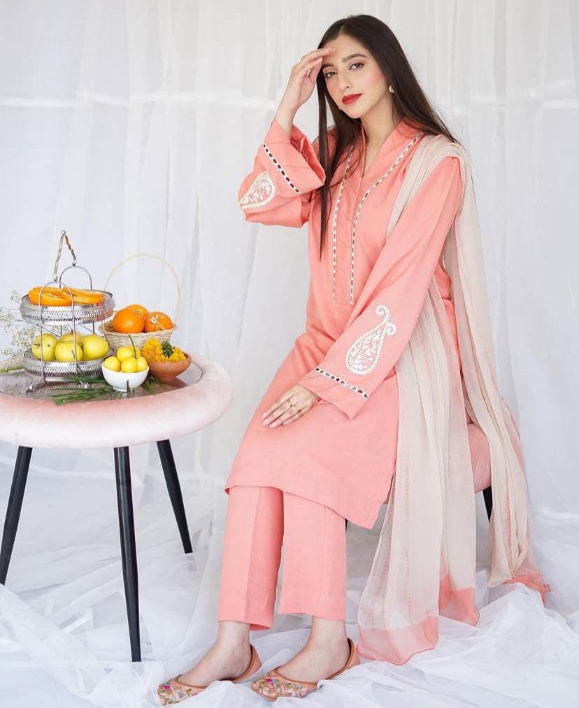 AISLING LAWN PREMIUM UNSTICH EMB 3PC - City Cloth House