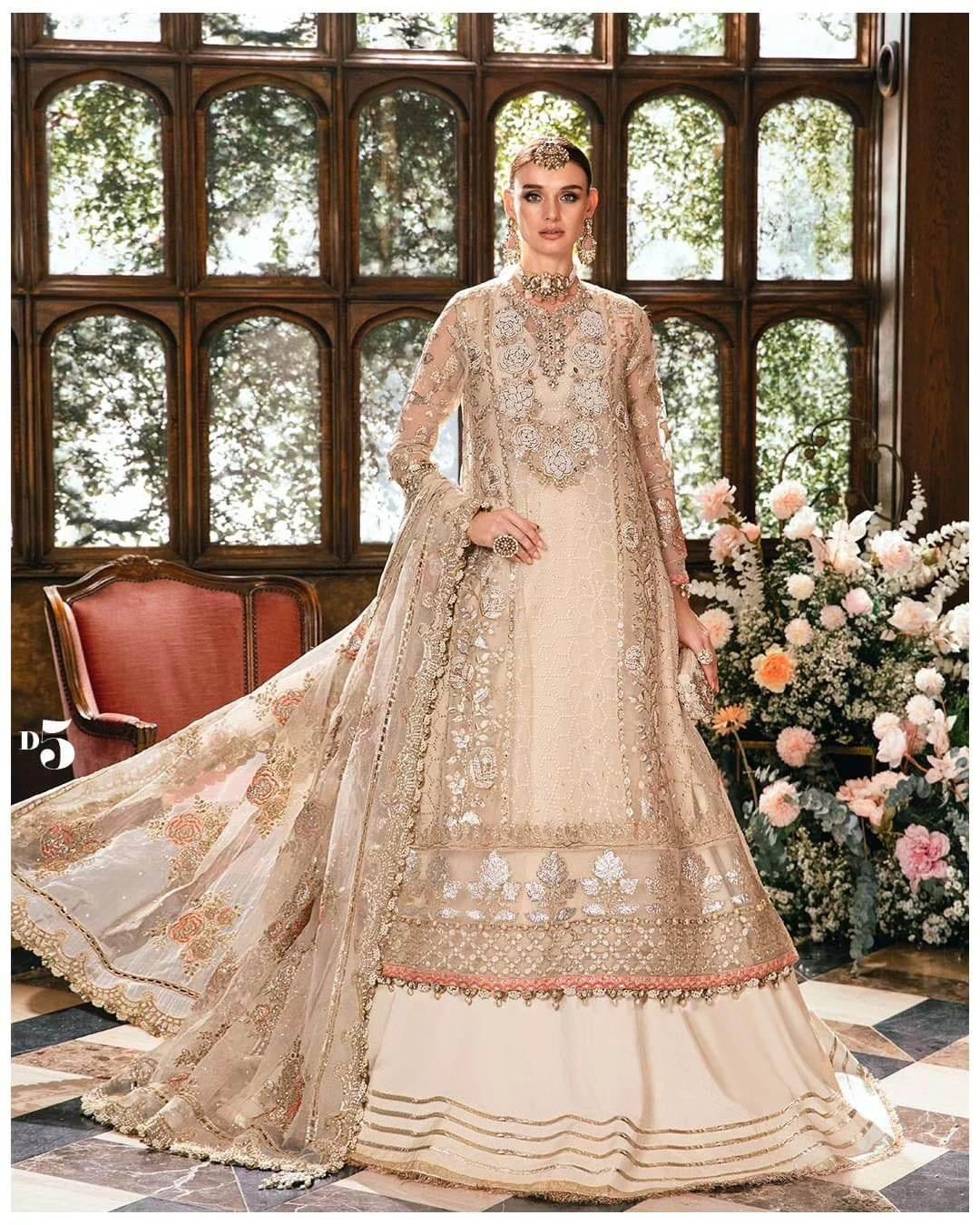 MARIA.B ORGANZA UNSTITCHED EMB SUIT - City Cloth House