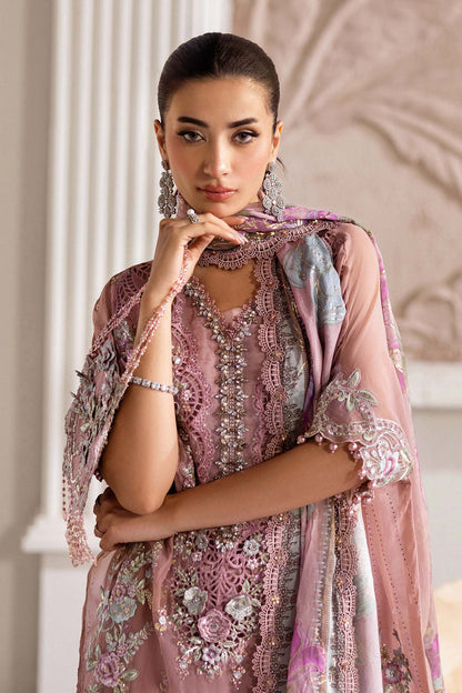 MARIA.B CHIFFON UNSTITCHED EMB D-5 SUIT