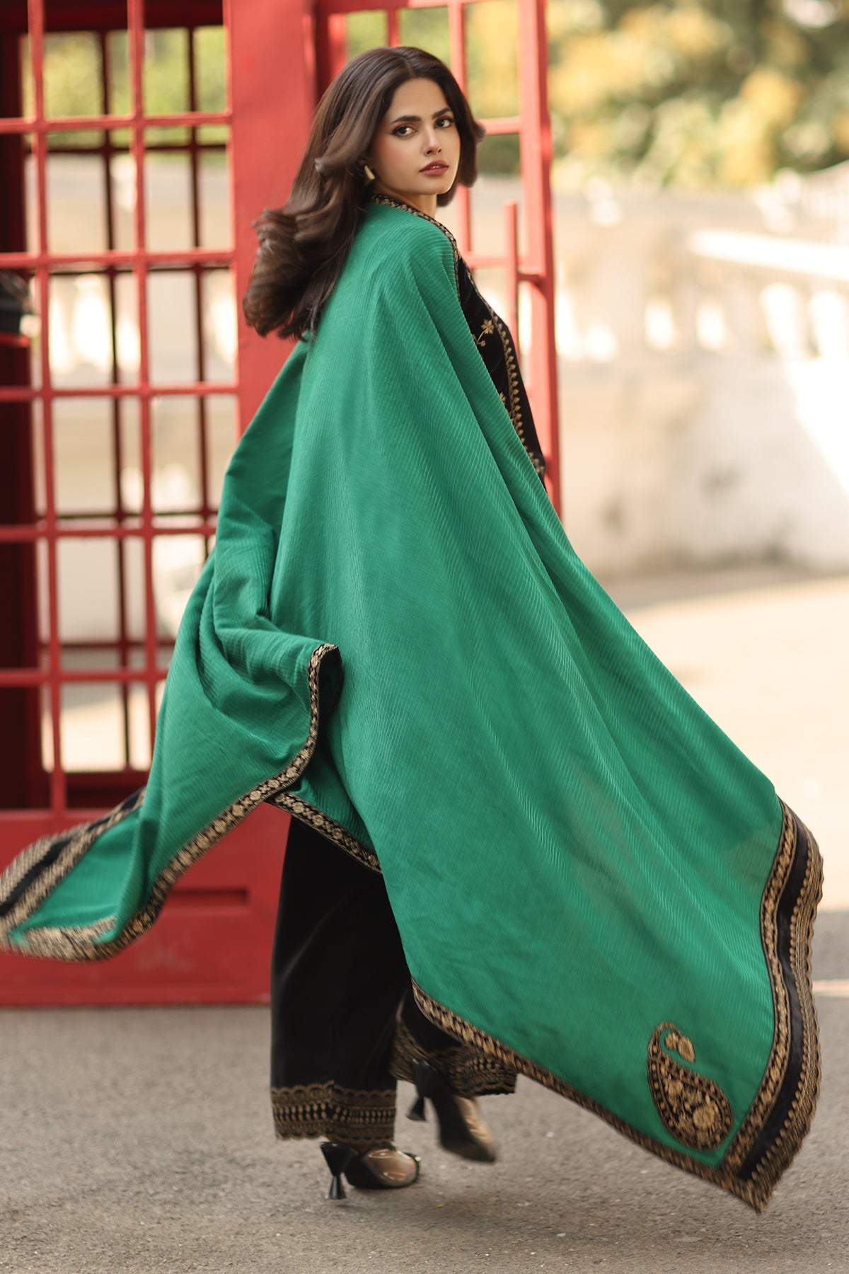 Nawabi | Emb Unstitched Dhanak 3pc