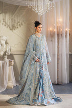 MARYAM HUSSAIN ORGANZA UNSTITCHED EMB ZURI SUIT - City Cloth House