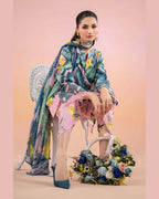 MARIA.B LAWN LUXURY UNSTICH PRINTED 3PC - City Cloth House