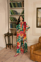 BAROQUE LAWN PRINTED UNSTICH 3PC - City Cloth House