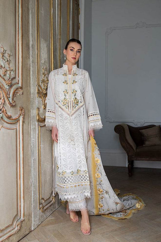 SOBIA NAZIR LAWN UNSTICH EMB 3PC (D#3-A) - City Cloth House