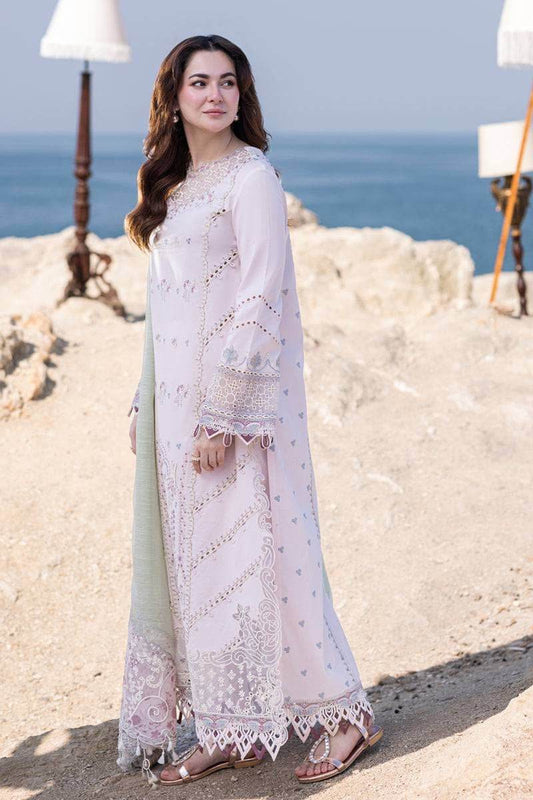 QALAMKAR LAWN UNSTICH EMB 3PC SAHIL KINARE - City Cloth House